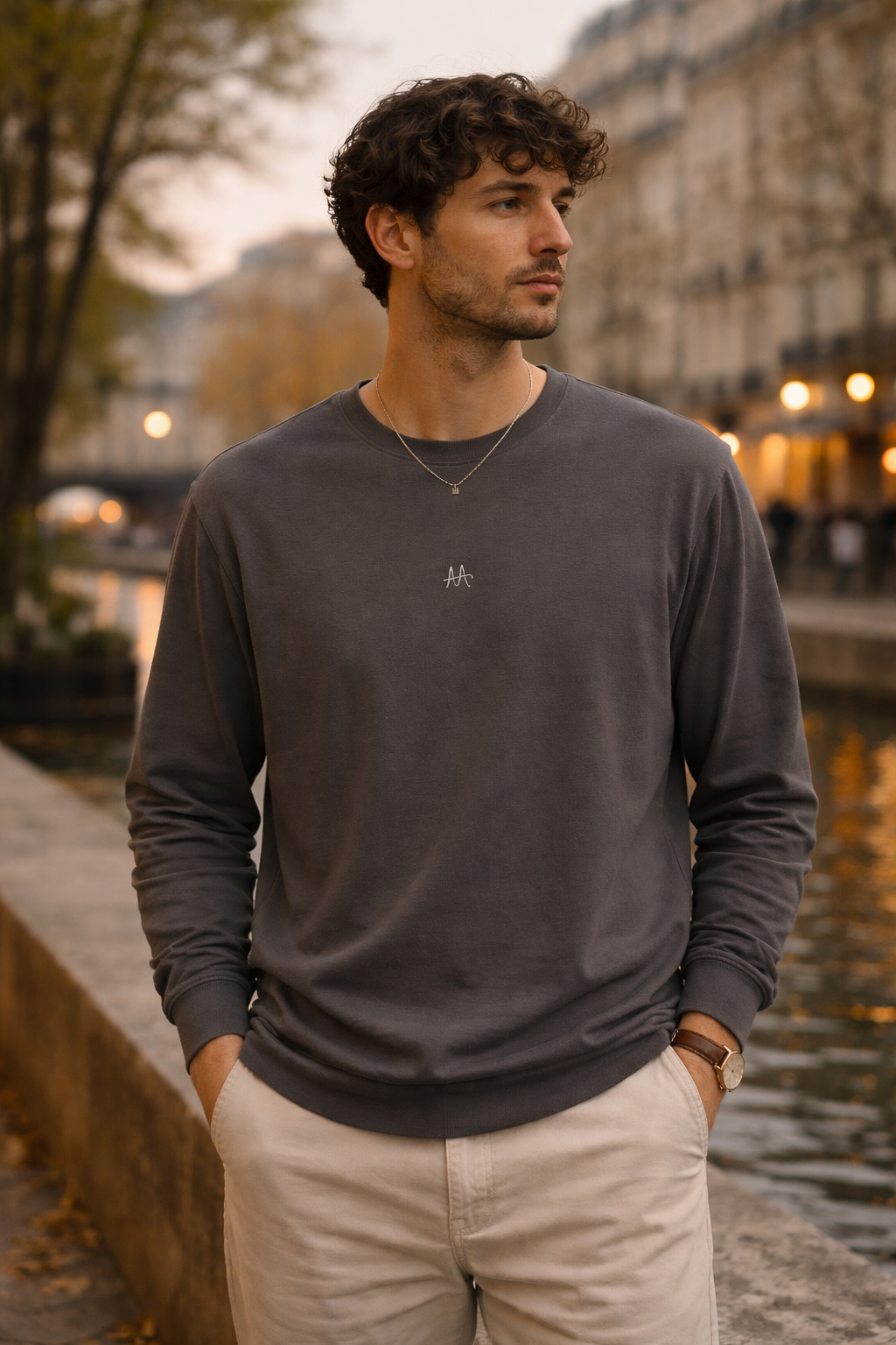 Sweater Henry unisex charcoal