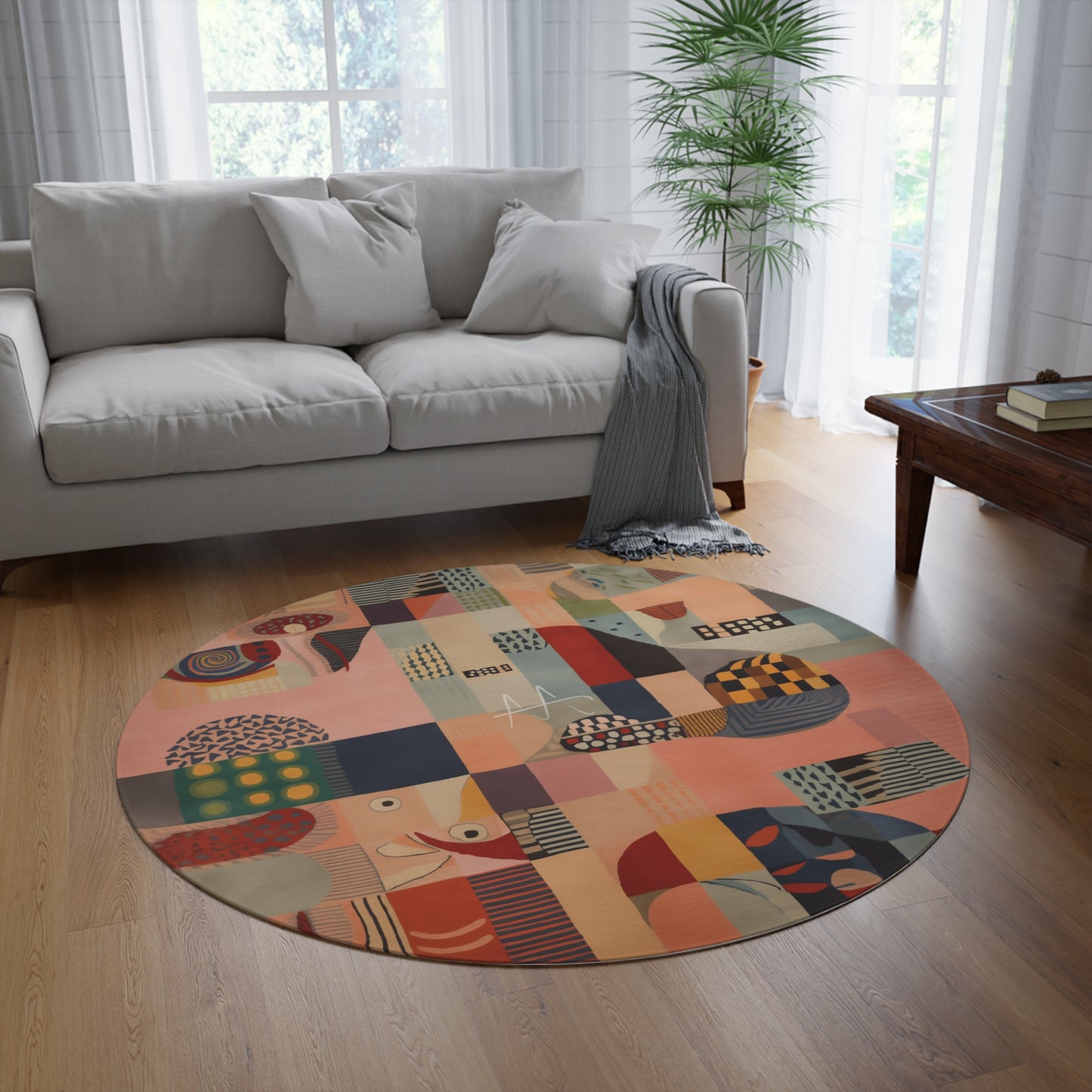 Round Rug Bouillabaisse 60'' x 60''