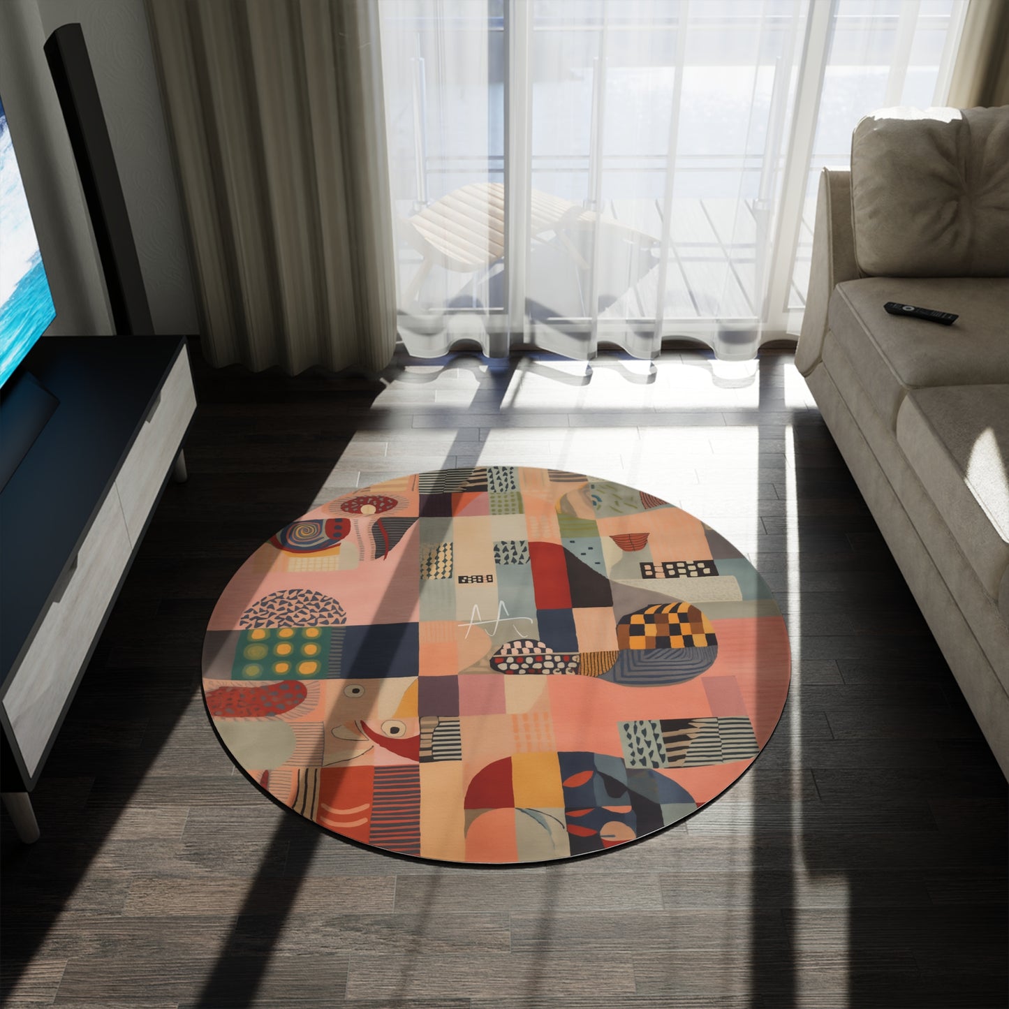 Round Rug Bouillabaisse 60'' x 60''