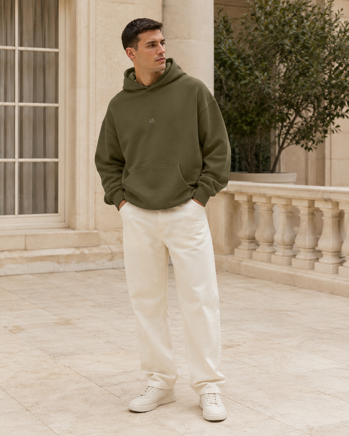 Essential combed cotton Hoodie Main image