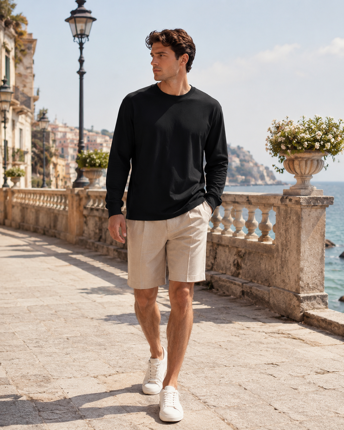Frisco Plain Cotton Sweater Main image