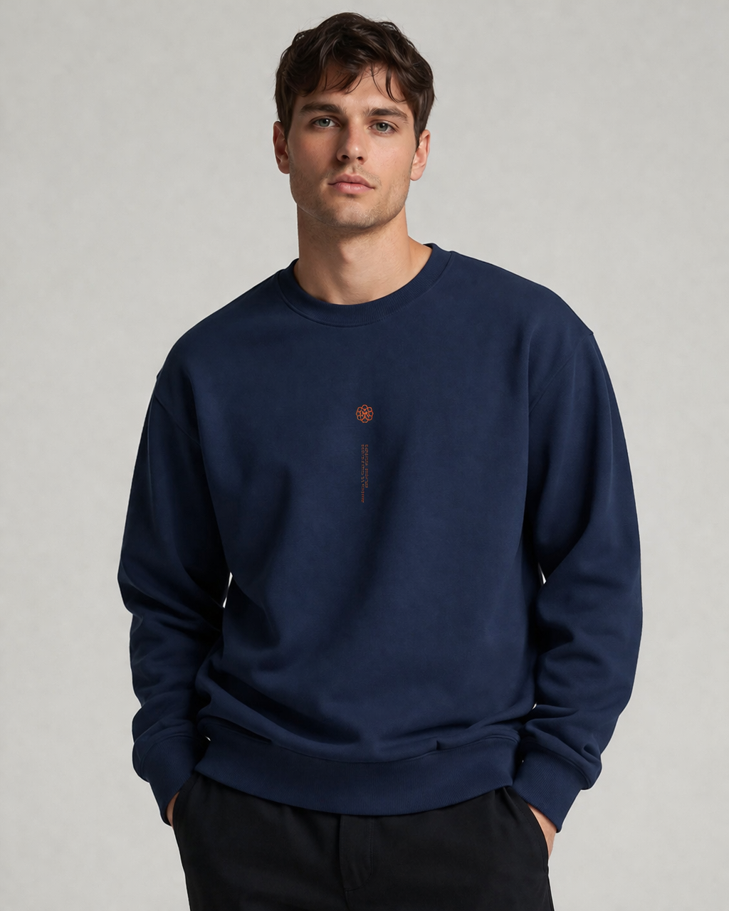 Urknall unisex Sweater Navy
