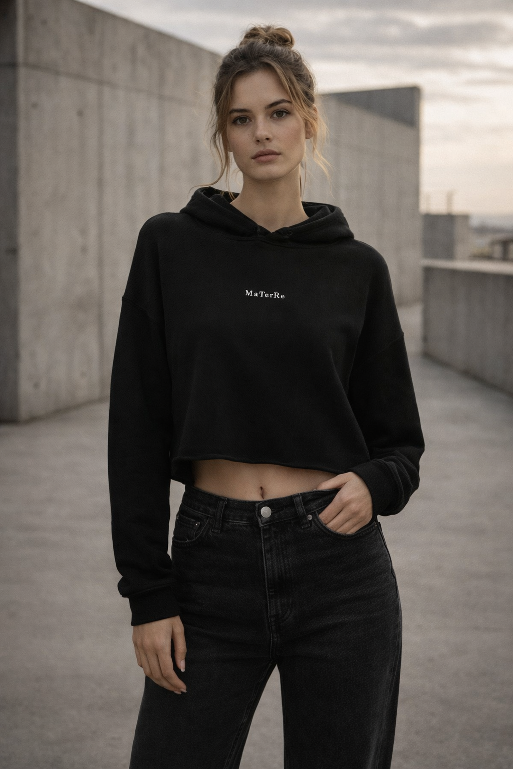 Womens Crop Hoodie