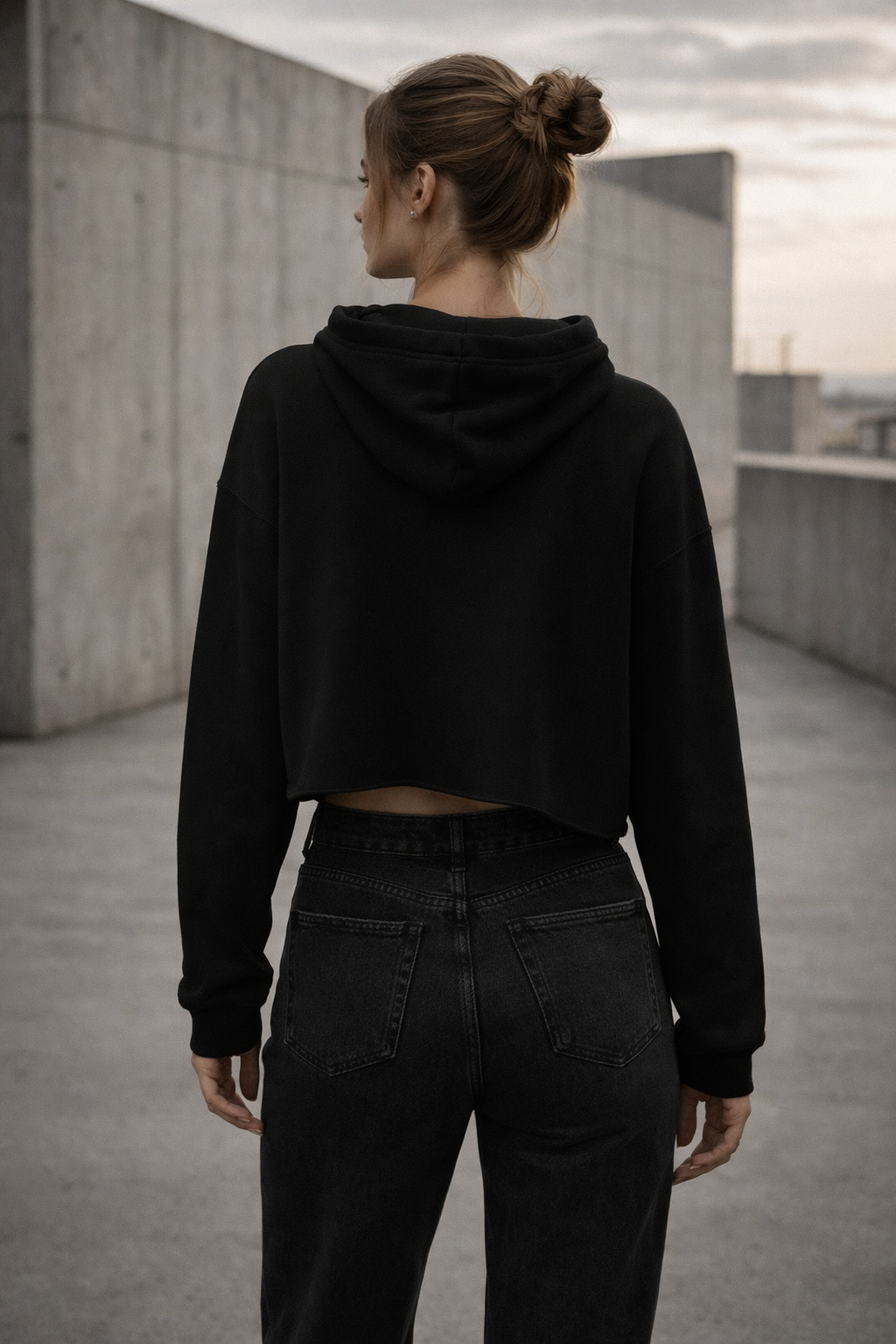 Womens Crop Hoodie