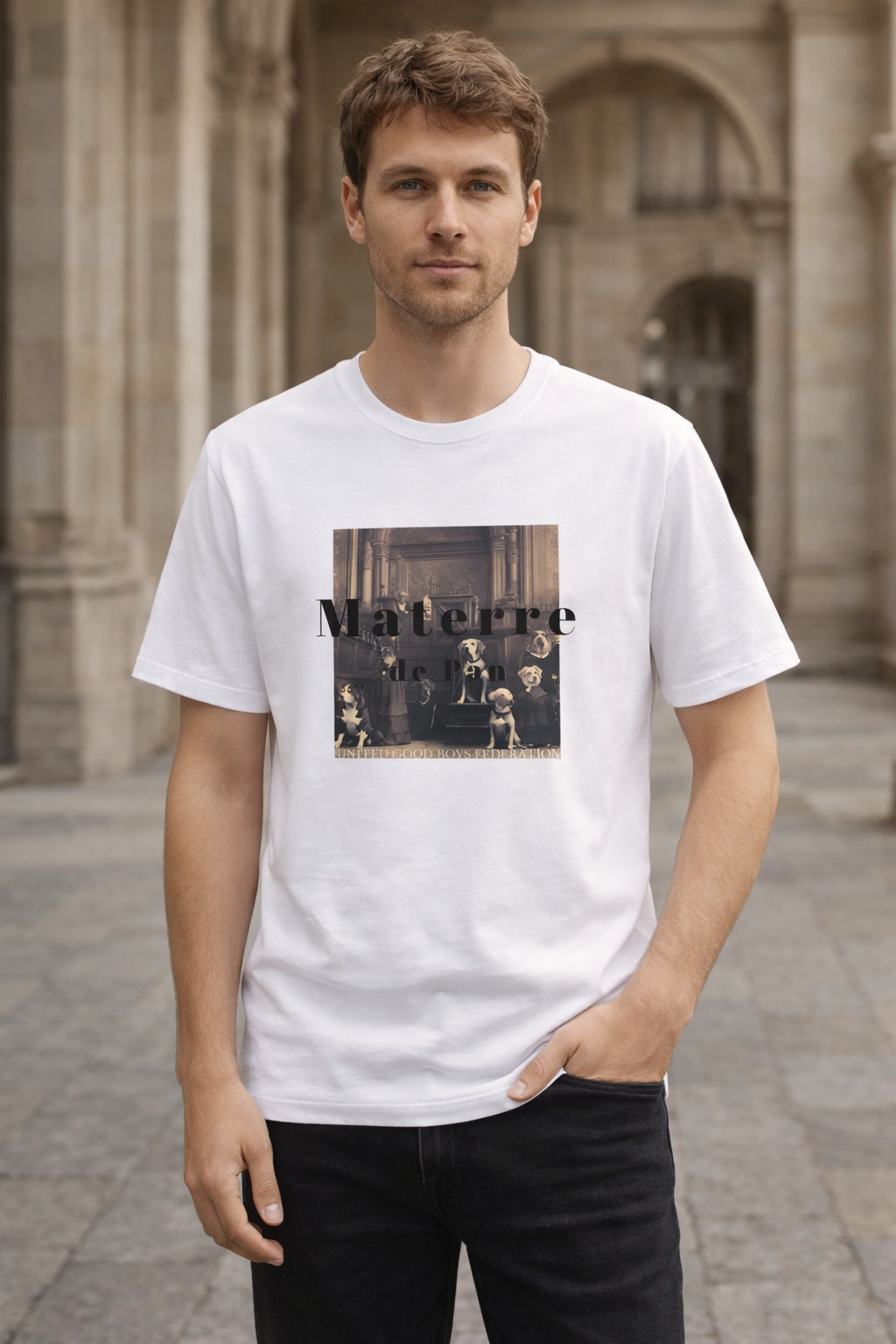 doggo federation soft style T-Shirt white Main image