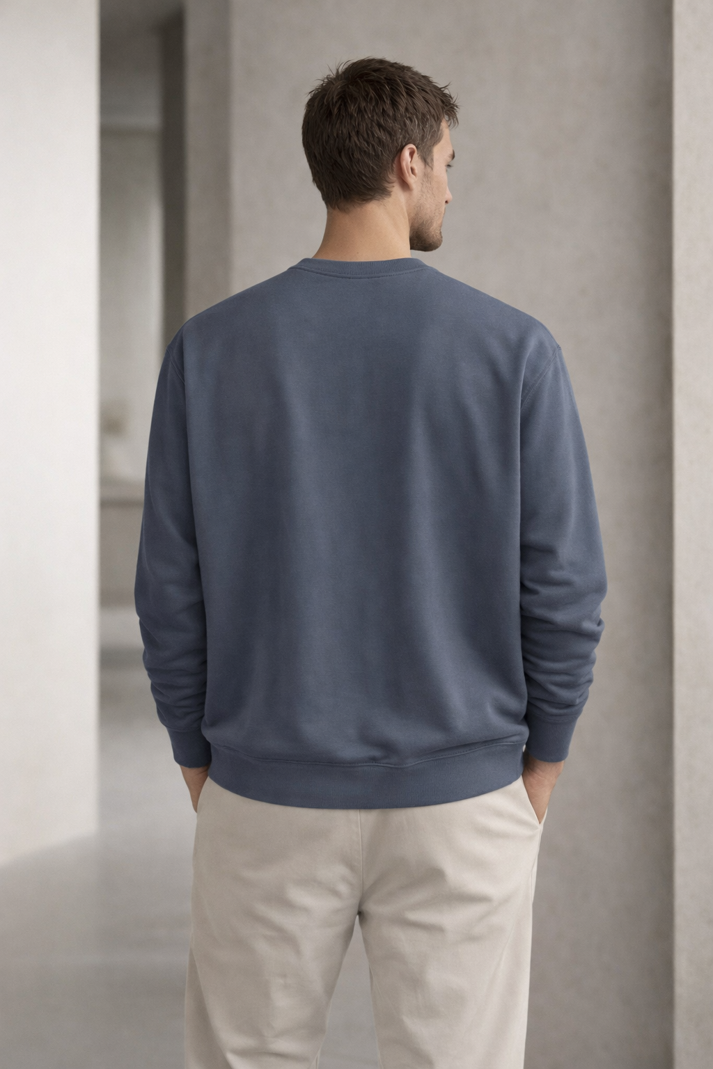 Classic Denim Sweater Unisex Secondary image